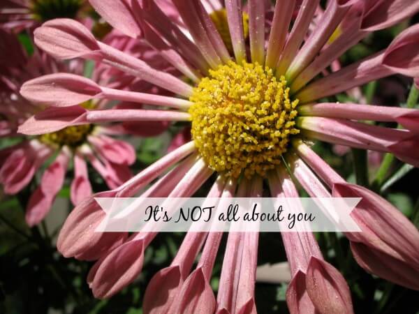 it's not all about you flower