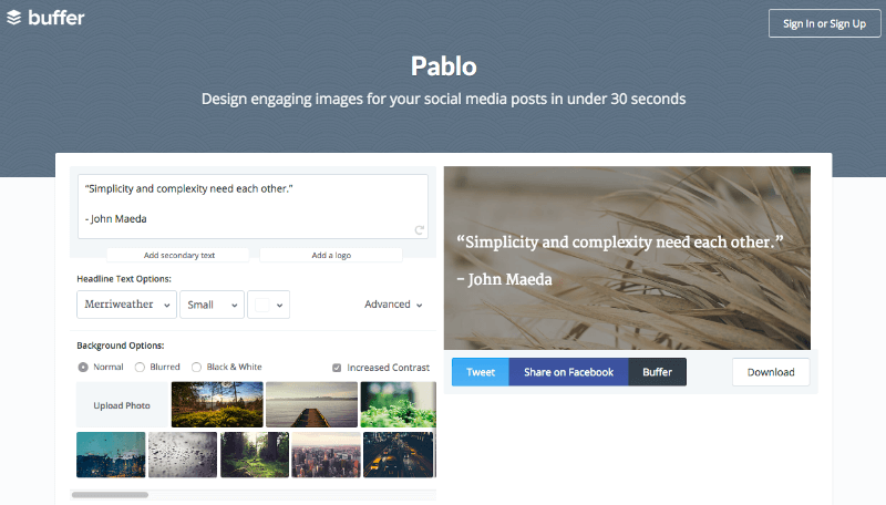 using pablo by buffer to create the perfect image for twitter