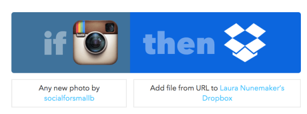 ifttt recipe instagram to dropbox