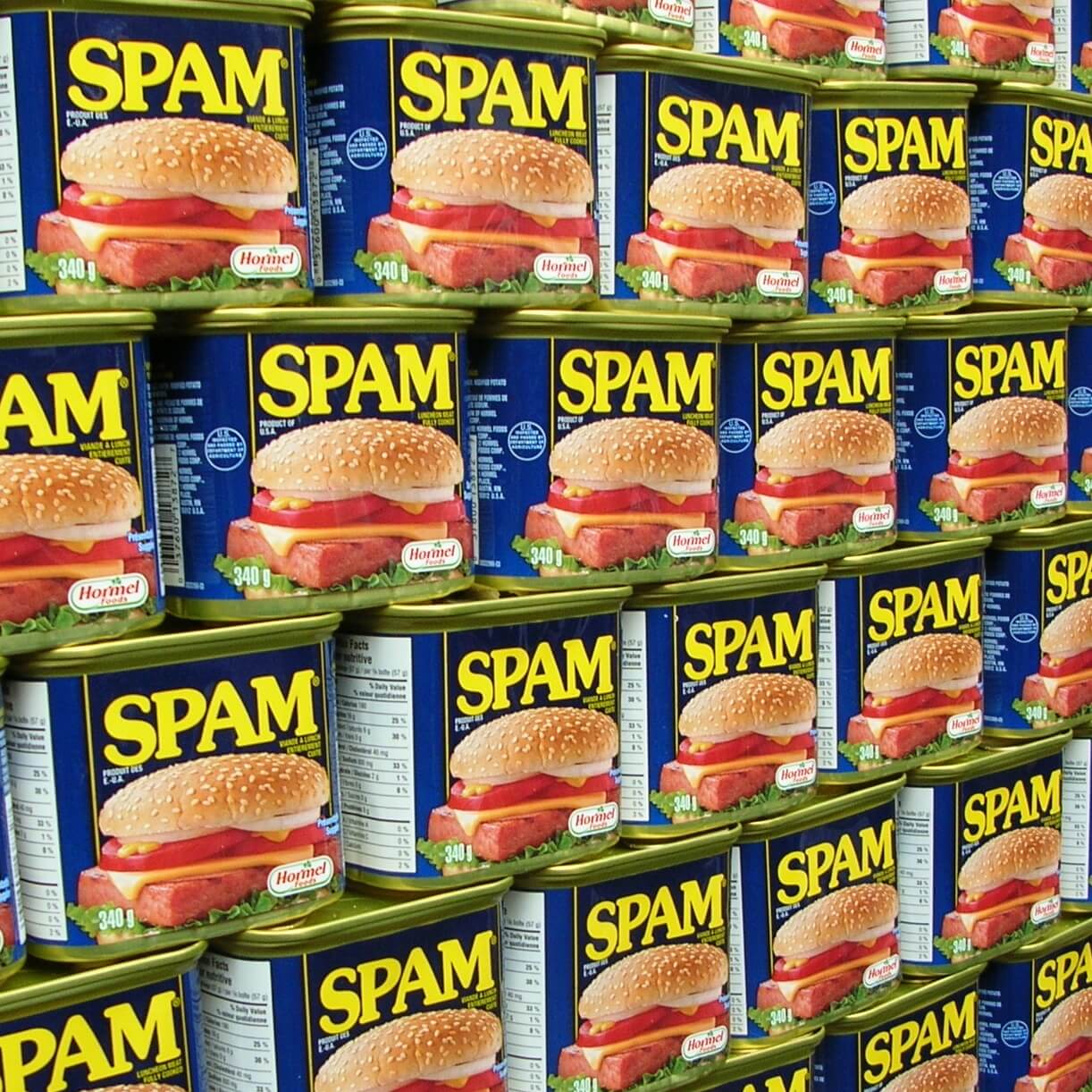 many cans of spam